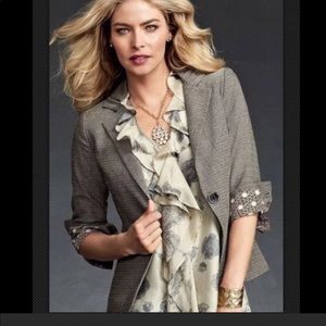 CAbi Ruched Blazer Jacket Size 8